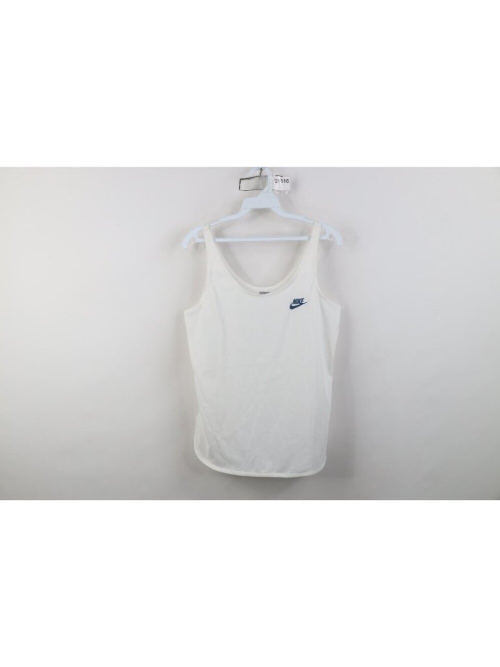 Vtg 90s Nike Womens Large Travis Scott Mini Swoosh Tank Top Singlet Jersey USA